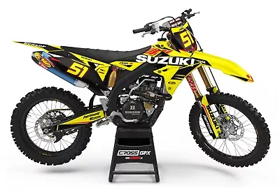 Suzuki Complete Graphics Kit For RM RMZ Z DRZ 50 65 70 85 125 250 400 450 Decal • $159