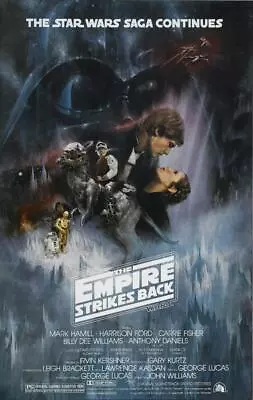 Star Wars The Empire Strikes Back Movie Poster 810 11x17 16x20 22x28 24x36 27x40 • $9.99