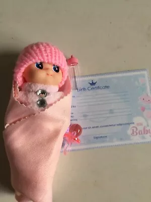 Baby Doll 🍼 👶 Mini Baby Bottle And Blanket Now With Dummy And Birth Cert • $3.85