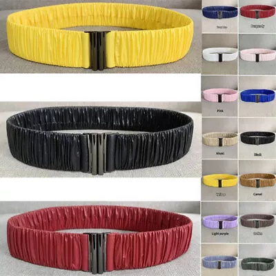 Elastic Waist Belt Cinch Stretch Buckle Waistband For Women Down Puffer Coat New • £11.99