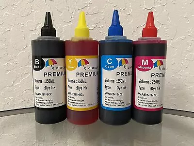 4x250ml Refill Ink For Canon PGI-9 And PGI-7 PIXMA MX7600 IX7000 • $24.90