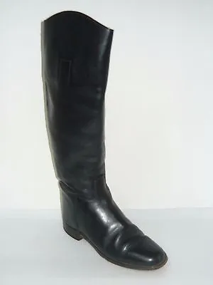 MARLBOROUGH Casual Knee-High Black Leather Boots Women's Size 5C  • $68.99