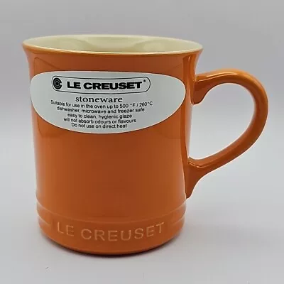 Le Creuset Stoneware Tall Orange  400ml Tea/Coffee Mug/Cup New • £25.99