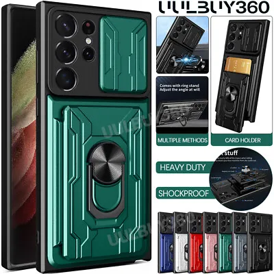 For Samsung S23 S22 S21 Ultra A14 A34 A54 A13 53 Case Shockproof Card Slot Cover • $12.99