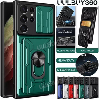For Samsung S24 S23 S22 S21 Ultra A15 A35 A55 54 Case Shockproof Card Slot Cover • $10.99