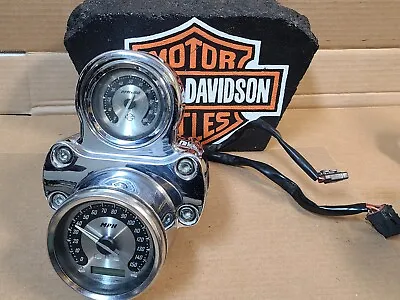 2005 Harley VRSCSE CVO V-Rod Tachometer Speedometer Gauge Holder Chrome • $459.99