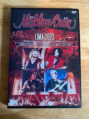 Motley Crue - Lima 2023 DVD Live Nikki Sixx Vince Neil Mick Mars • $12.97