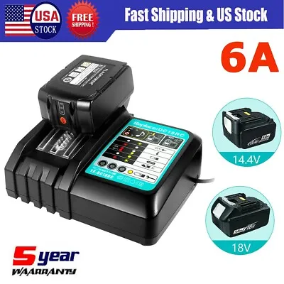 For Makita DC18RC 18V  6A 220V  Li-ion Rapid Optimum Battery Charger With Fan • $29.89