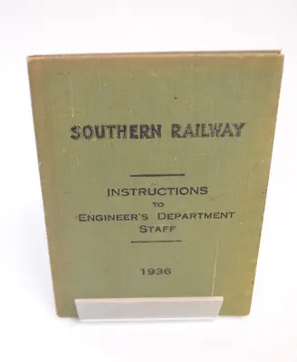 Railway Rule Book Southern Railway Engineers Department 1936 • £15