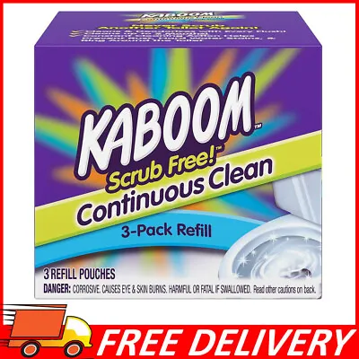3-Pack Refill Pouches – Kaboom Scrub Free! Continuous Clean With OxiClean • $31.06