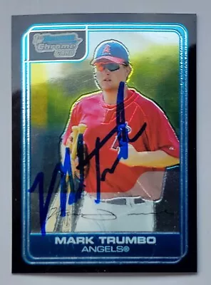 MARK TRUMBO Signed 2006 1st Bowman Chrome #BC14 Los Angeles Angels Card AUTO • $24.95