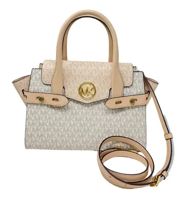 Michael Kors Carmen Medium Flap Satchel Shoulder Bag MK $558 • $134.94