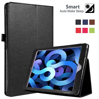 For IPad Air 5 5th Generation 10.9  2022 Slim Leather Stand Magnetic Case Cover • £6.32