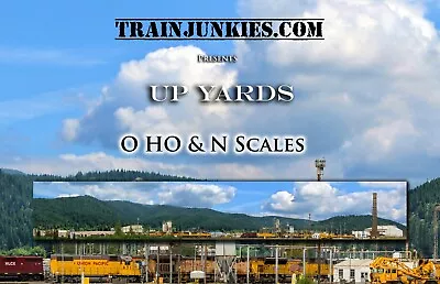 TrainJunkies UP Yards Model Railroad Backdrop • $79.95