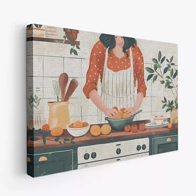 Baking Boho Minimalist Design 4 Horizontal Canvas Wall Art Prints Pictures • $58.99