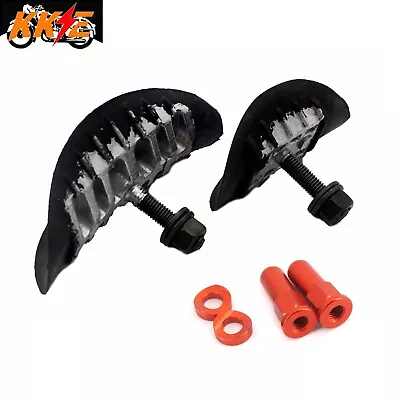 1.6 / 2.15  Rim Locks & Orange Rim Lock Covers For Dirt Bike KTM Yamaha Suzuki • $19.99