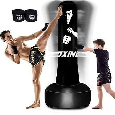 69  Heavy Punching Bag Boxing Standing MMA Fitness Kickboxing Training Equipment • $28.49