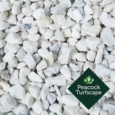 Decorative Gravel Garden Aggregates Stones Spanish White Chippings Pebbles 23KG • £19.99