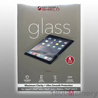 $31.74 • Buy ZAGG InvisibleShield Tempered Glass Screen Protector For Apple IPad Mini 3 2 1
