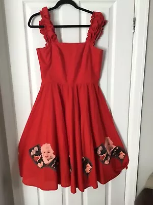 Marilyn Monro Print Handmade Dress Size Small • £5
