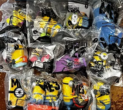 2017 McDonalds's Minions Despicable Me 3 USA Happy Meal- Complete Set Of 12 Toys • $34