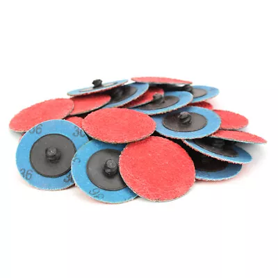 50 Pack - 2  Inch 36 Grit Ceramic Quick Change Sanding Discs Type R Roloc • $39.99