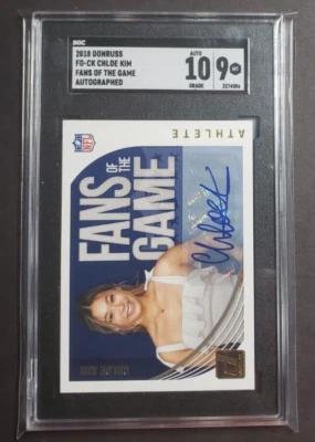 $12.62 • Buy 2018 Donruss Football Chloe Kim Fans Of The Game Autograph #FG-CK SGC 9