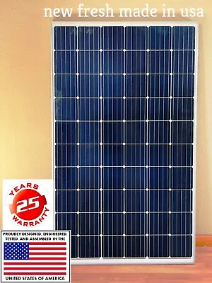 10~new  325 W Solar Panel 24 V  American Made 22.3% Cells • $1500