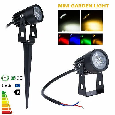 1/10pc Mini 3W Outdoor Garden Light LED Flood Spot Path Light Landscape Lamp SPS • £6.71