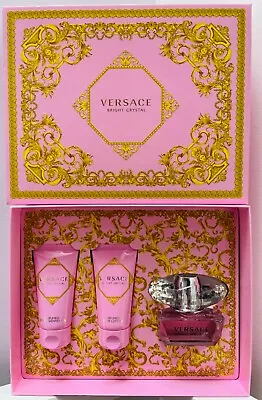 Versace Bright Crystal 3 Pc Gift Set EDT 1.7 Fl Oz + Body Lotion + Shower Gel  • $49.99