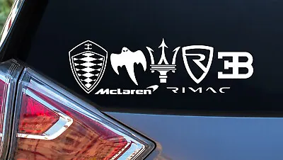 McLaren Koenigsegg Ghost McLaren Maserati Rimac Bugatti Decals • $4.99