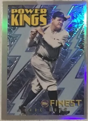 2022 Topps Finest Flashbacks Power Kings Refractor Babe Ruth #PK-9 Yankees • $5.99