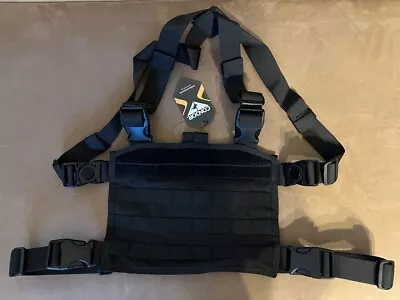 CONDOR MCR3-002 Modular Chest Panel Tactical MOLLE Harness Rig Vest Black New • $24.95