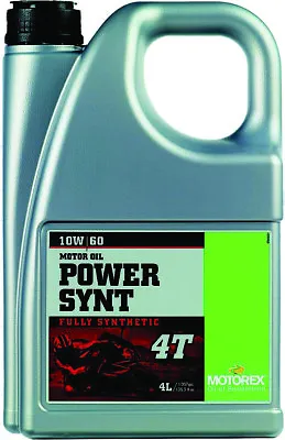 Motorex Power Synthetic 4T 4 Liters 10W60 102276 • $83.99