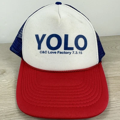 $9 • Buy YOLO Hat C&C Love Factory Hat White Snapback Hat Adjustable Hat Cap