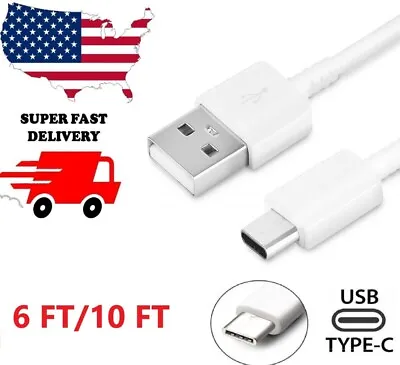 $5.99 • Buy 6/10FT USB Cable Fast Charge Type C Extra Long Charging Cord Rapid Charger Wire