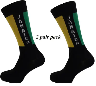 £9.99 • Buy Mens 2 Pair Pack Jamaica Retro Socks