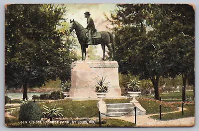 General Franz Sigel Forest Park Union Army Civil War St Louis Vintage Postcard • $2.99