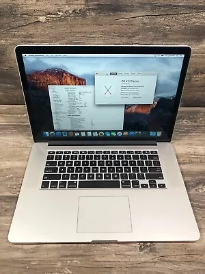 $209 • Buy MacBook Pro 15inch 2015 2.2 GHz Intel I7 16GB RAM 256GB SSD - D Grade