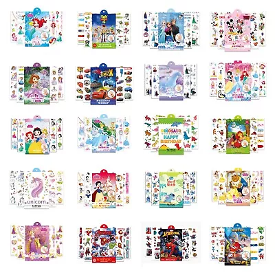 Kids Temporary Tattoo Sticker Party Supplies Lolly Loot Bag Fillers Frozen Cars  • $7.49