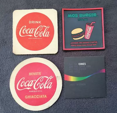 4 Coke Coca-Cola Collectable Original Beermats. EU & Thailand • £2.50