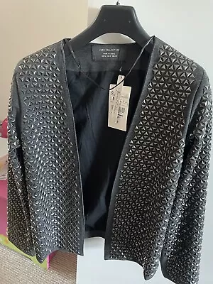 NEW Zara Studded Blogger Blazer Jacket • $69.47