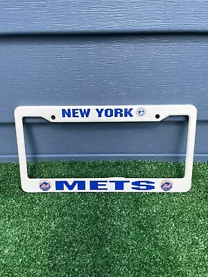 New York Mets NYM Plastic License Plate Holder By  Rico/Tag Express Vintage • $6.99