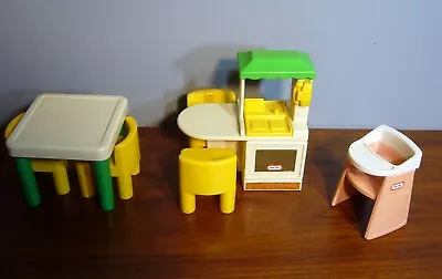 Vintage Little Tikes Dollhouse Party Kitchen Table High Chairs Replacement Grama • $39.99