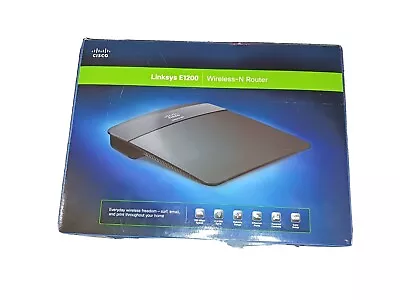 Cisco Linksys E1200 Wireless-N Router WiFi 2.4GHz Ethernet 300Mbps • $18