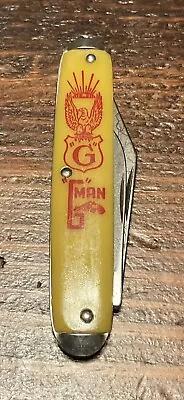 “G Man” FBI Vintage Pocket Knife 2 Blade G Man • $3.25