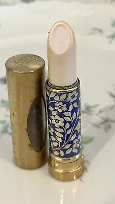 Vintage Helena Rubinstein Le Lipstick Floral Gold Metal Tube Frosted New • $29.69