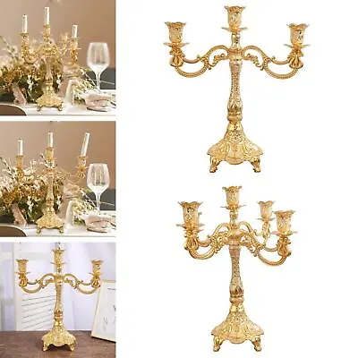 £25.82 • Buy Candelabra Candle Holder Stick Candlestick Elegant Table Centerpiece For Wedding