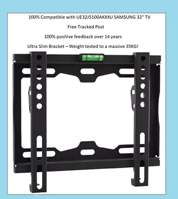 £24.99 • Buy UE32J5100AK SAMSUNG 32  ULTRA SLIM TV BRACKET WALL MOUNT LCD Screen Fixing NEW 