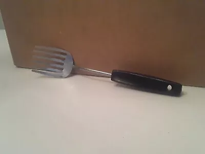 Foley Stainless 6 Tine Pastry Blending Fork Whisk Black Handle Vintage STRONG!!! • $21.99